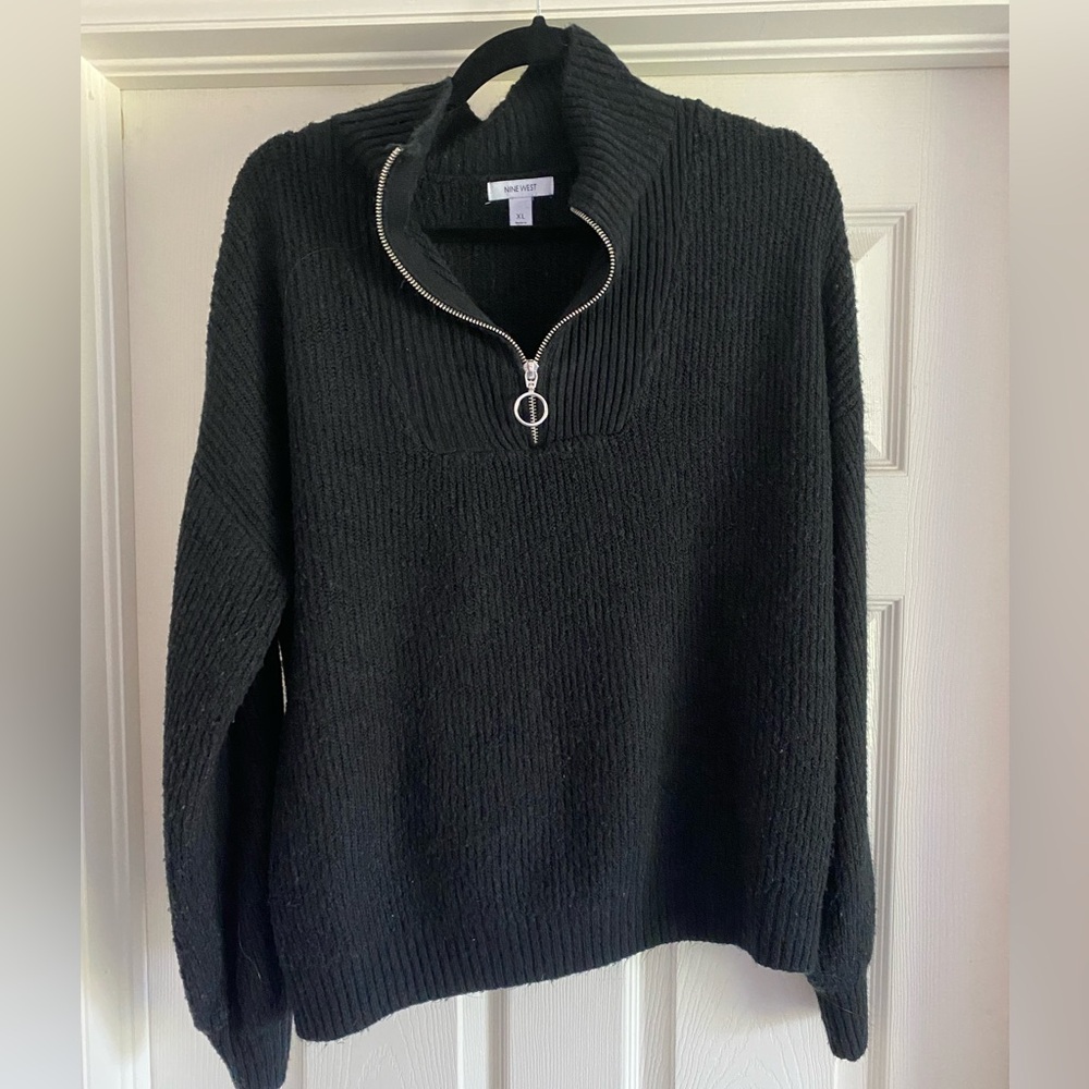 Nine West Black Knit Sweater